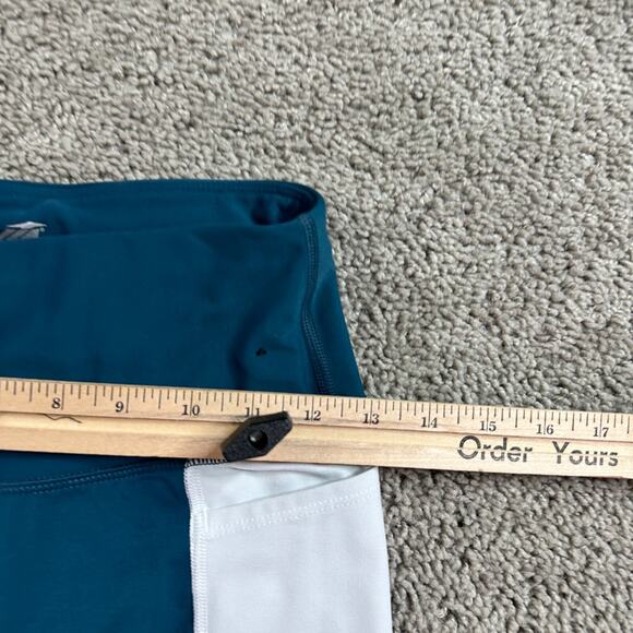 Avia Leggings Womes Small Blue White Pullon Ankle Crop Yoga Ladies 24x24 - Picture 9 of 14